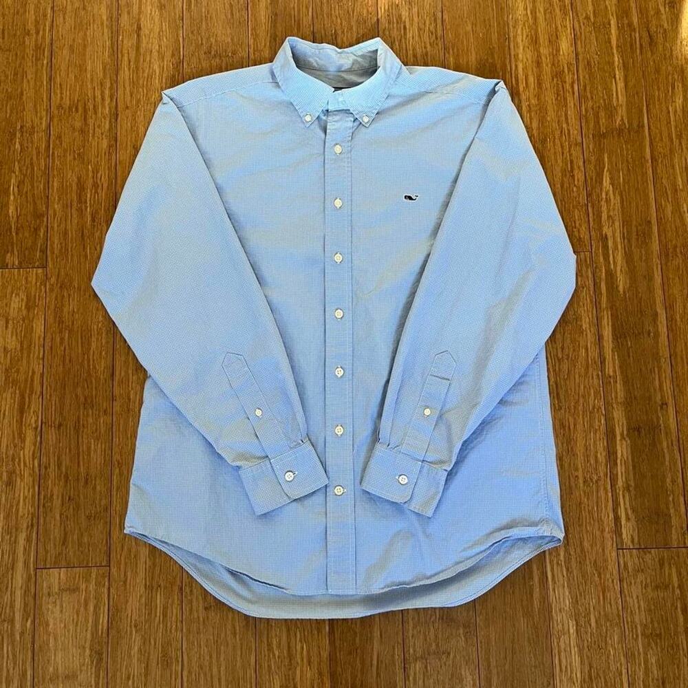 Vineyard Vines Blue Whale Button Down Shirt M